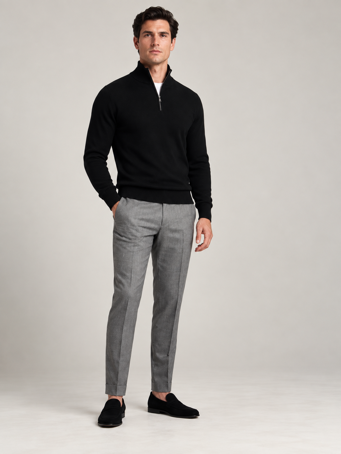 Nineteen Sixteen Quarter-Zip Knit