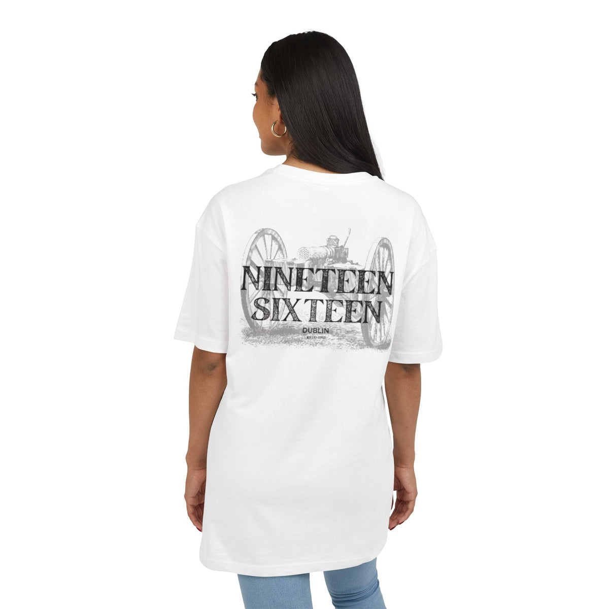 1916 Unisex Oversize Tee, Vintage T-Shirt, Cannon Graphic Tee