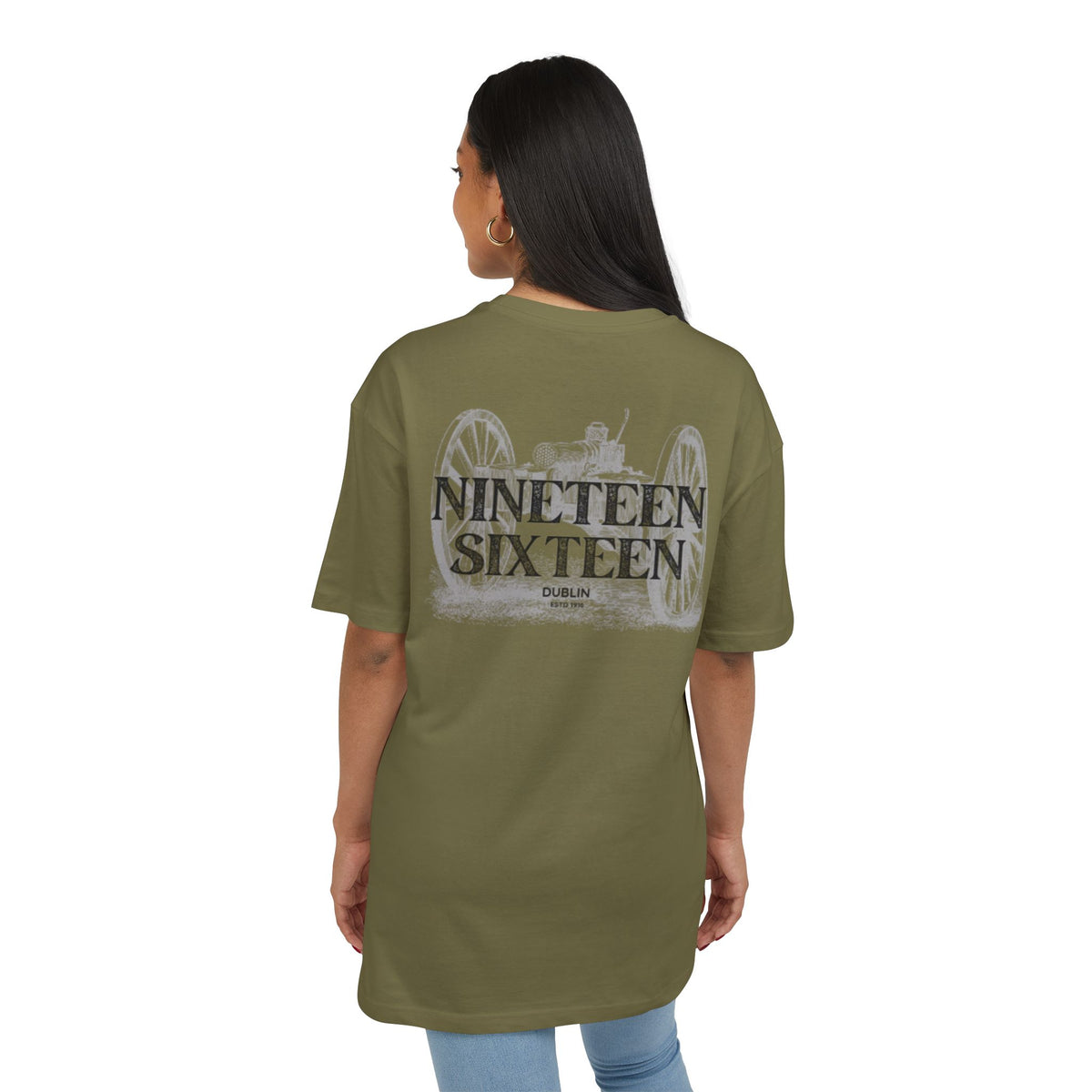 1916 Unisex Oversize Tee, Vintage T-Shirt, Cannon Graphic Tee